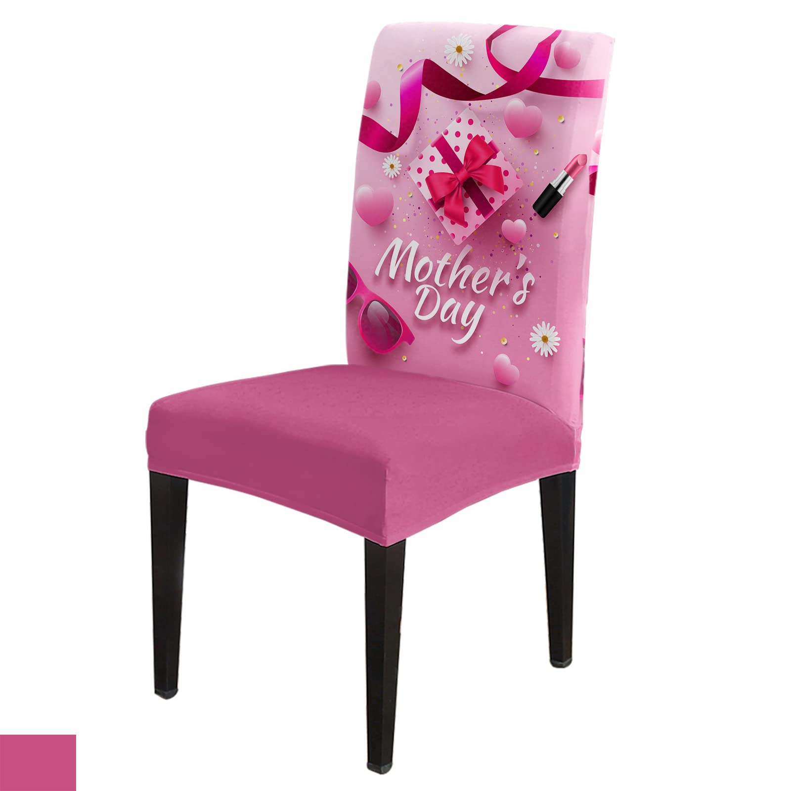Waterproof Dining Chair Covers Set of 6 - Washable Removable Seat Protectors for Kitchen, Hotel & Party Use - Perfect for Mother's Day Gifts, Ceremonies & Daily Home Protection (Resists Lipstick, Spills & Stains)