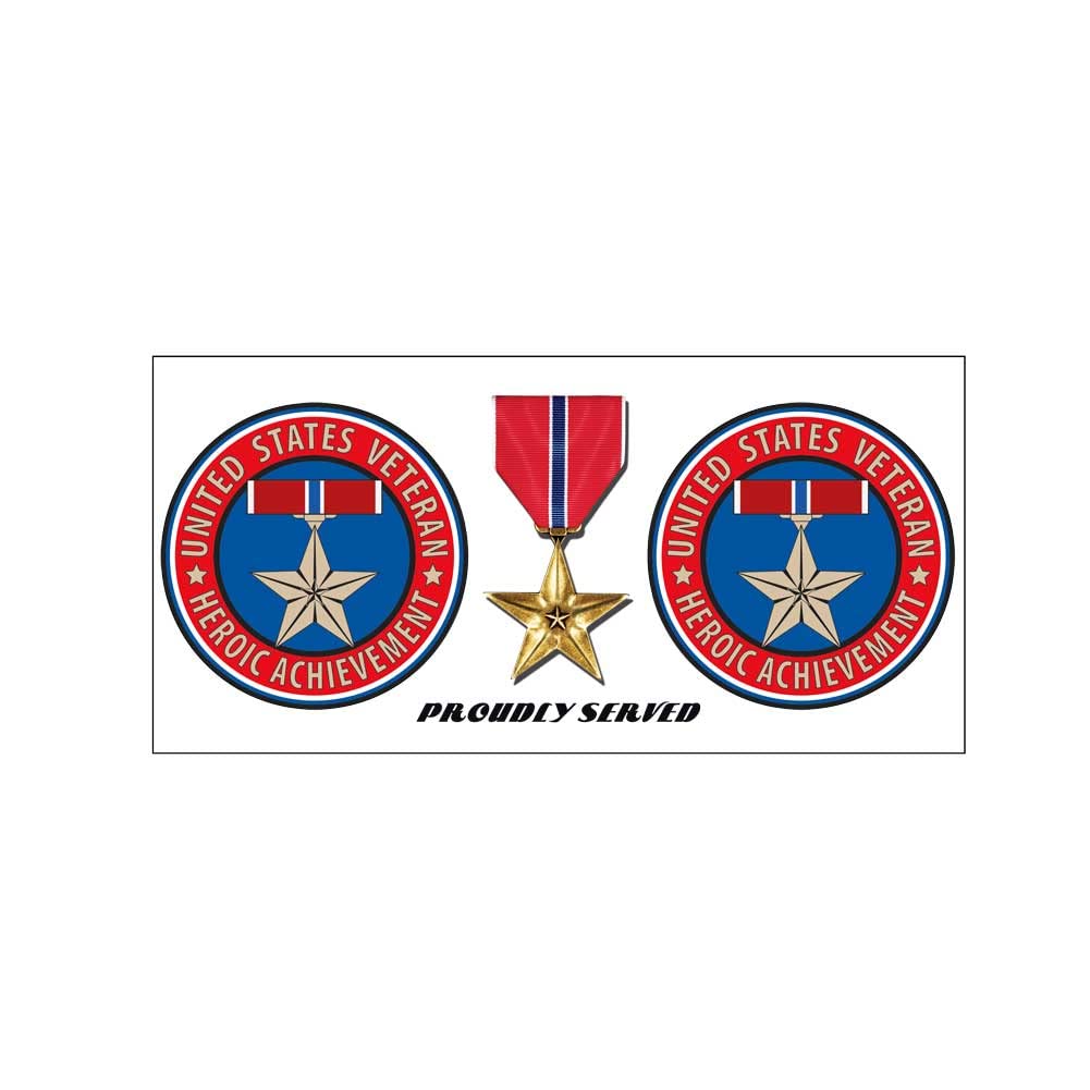 MEDALS OF AMERICA EST. 1976 Bronze Star Coffee Mug - Military Appreciation Gift for Veterans, Collectors & Patriotic Home Decor