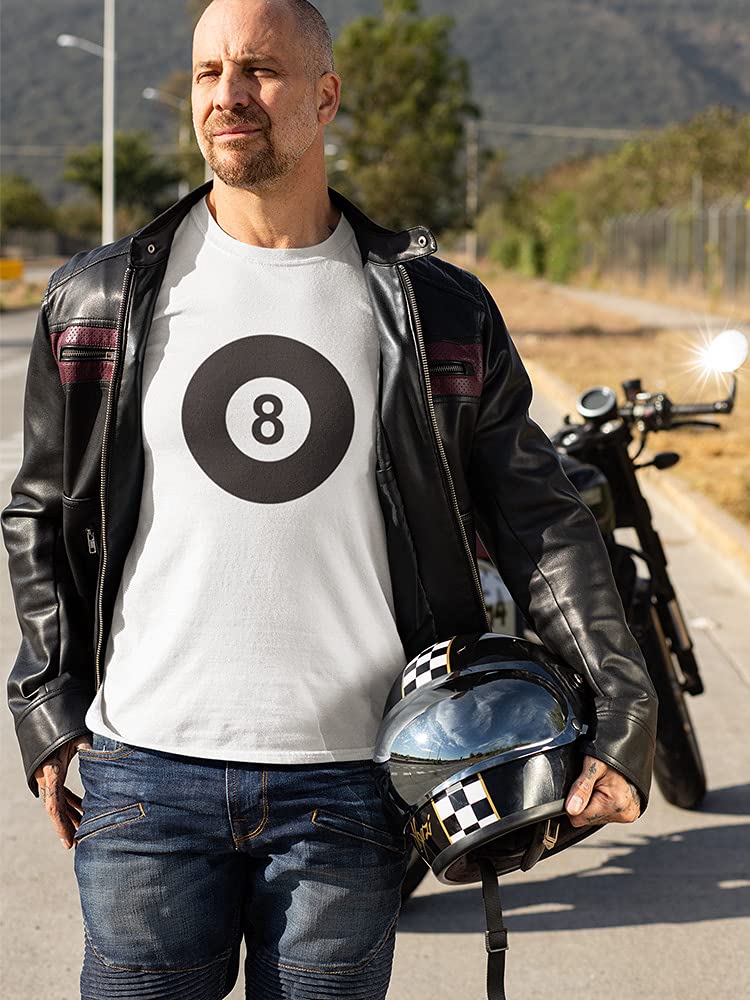 Men's 8 Ball Pool Billiard Game Graphic T-Shirt - Casual Gaming & Sports Bar Wear