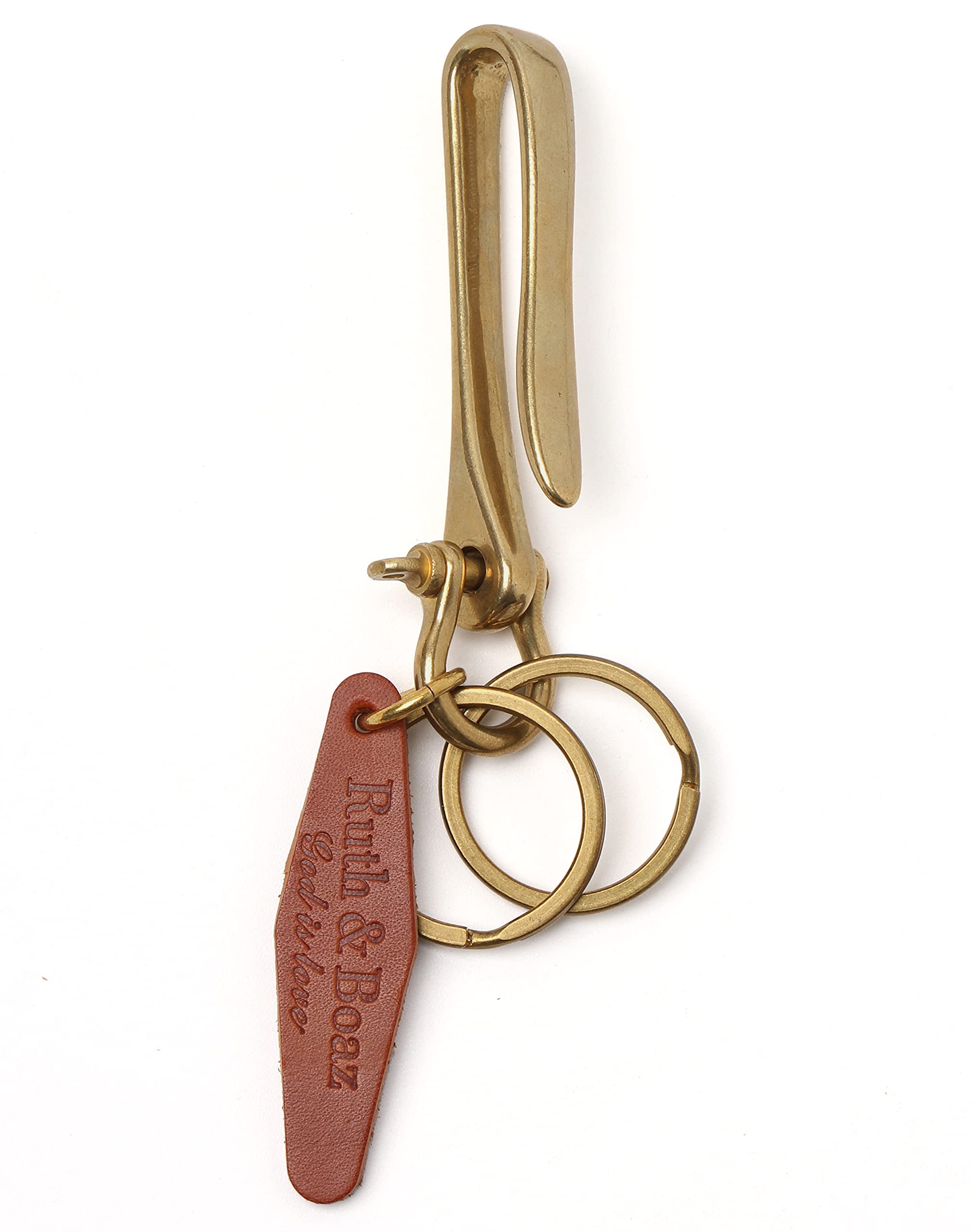 Vintage Handmade Snap U Hook Key Holder - Retro Key Ring & Key Chain for Home, Office, and Travel Organization