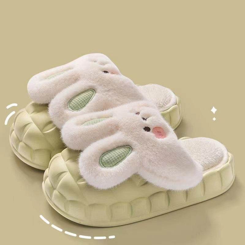 Soft Fluffy Plush Bunny Slippers for Women - Cozy Indoor House Shoes with Non-Slip Sole | Perfect Gift for Christmas, Birthday & Relaxing at Home