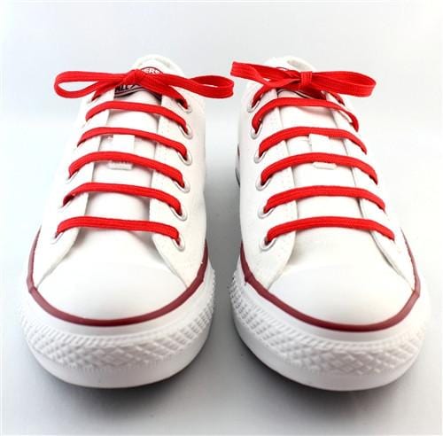 Portsalon Red Sneaker Laces - 45 Inch/114cm Long Shoelaces for Men & Women - Perfect for Running Shoes, Casual Sneakers & Athletic Footwear