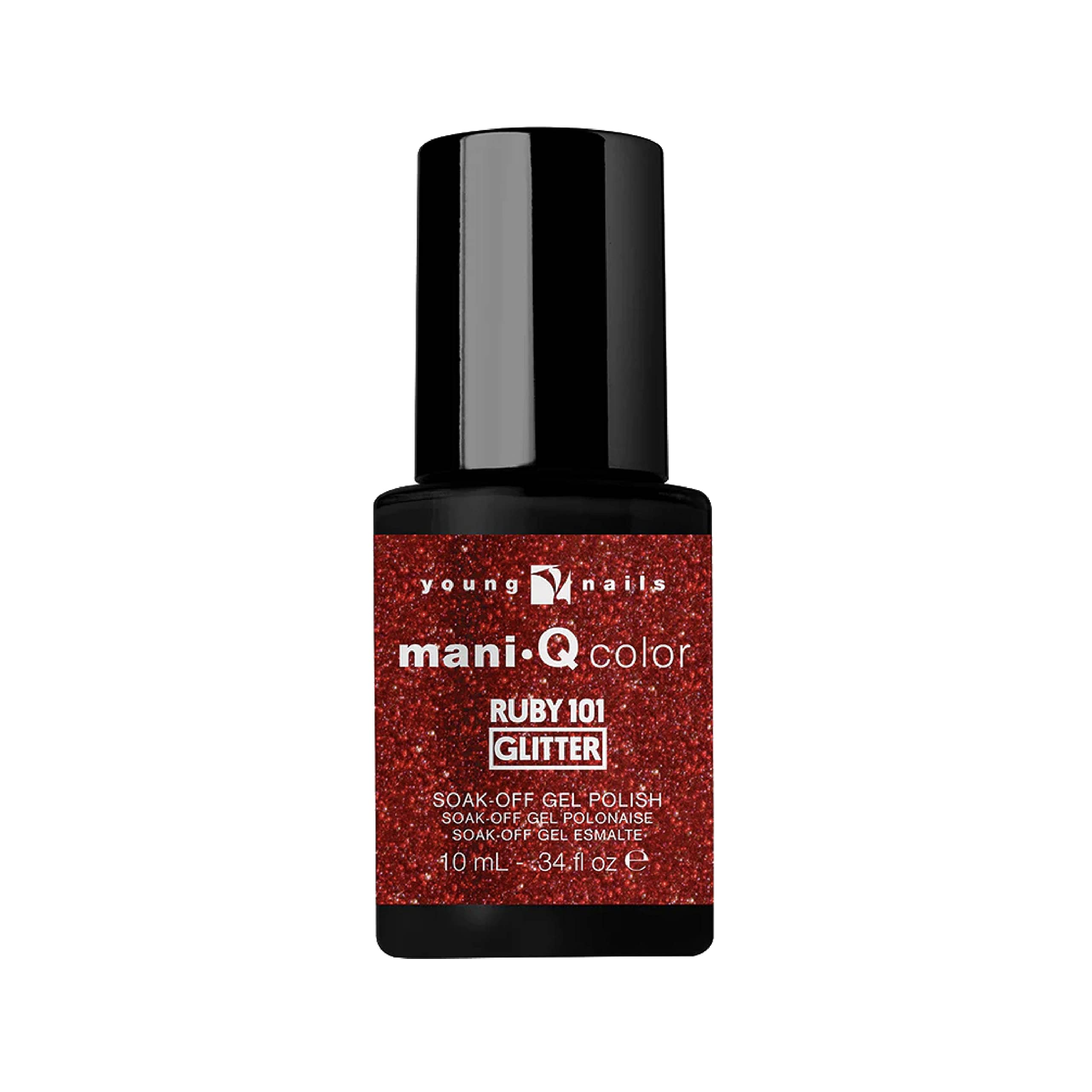 Young Nails Mani-Q Gel Polish - Long Lasting Color Gel for Natural & Artificial Nails | LED/UV Light Cured | Soak Off Formula 0.34 fl oz | Perfect for Salon, Home Manicures & Nail Art Designs