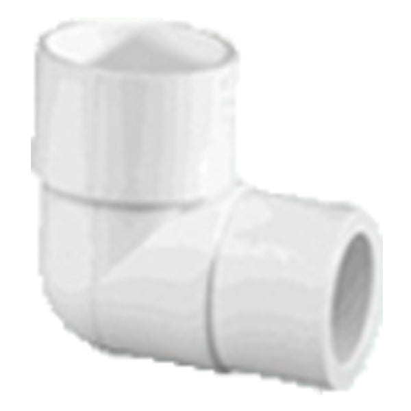 90 Degree Reducing Elbow 1 x 1 1/2 SxS - PVC Plumbing Fitting for Drainage & Irrigation Systems - Perfect for Home, Garden, and Industrial Pipe Connections