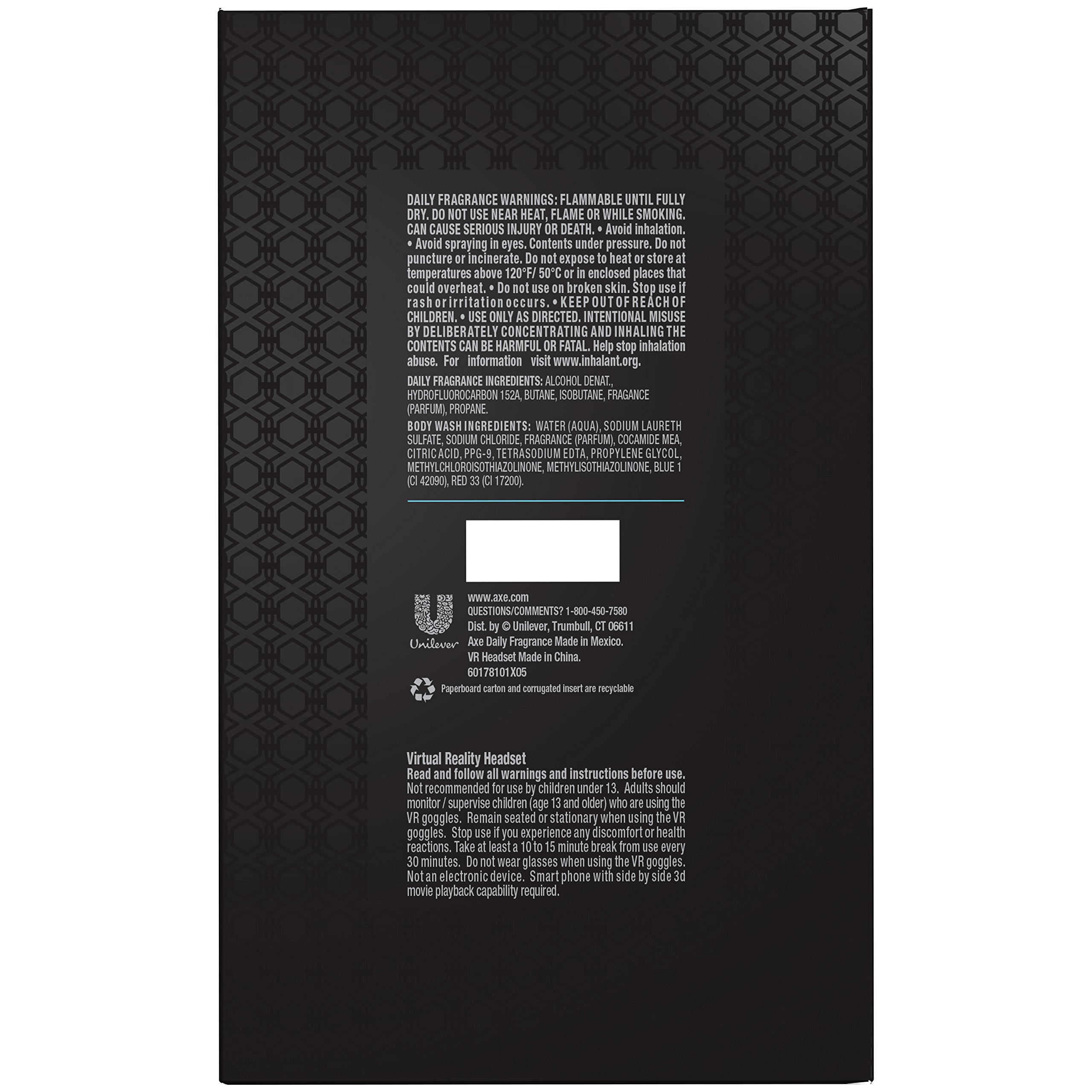 AXE Gift Set with VR Headset - Phoenix Scent 3-Pack Deodorant & Body Spray | Perfect for Men's Gifts, Gaming Enthusiasts & Virtual Reality Experiences