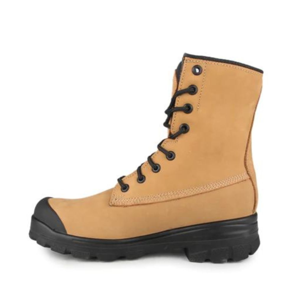 STC Acrobat Men's 8 Steel Toe Work Boots - Nubuck Leather Safety Shoes for Construction & Industrial Use - OSHA Compliant Work Boots for Heavy Duty Jobs