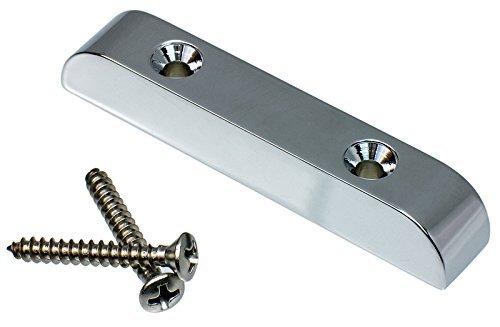 Hipshot Chrome Plated Brass Bass Thumbrest - Ergonomic Guitar Accessory for Comfortable Playing & Improved Performance
