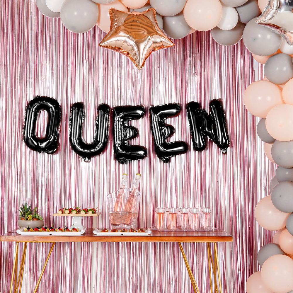 Balloonify Black Mylar Letter Q Balloon - 16 Inch Large Foil Alphabet Balloon for Birthday Party Decorations, Baby Showers & Graduation Celebrations