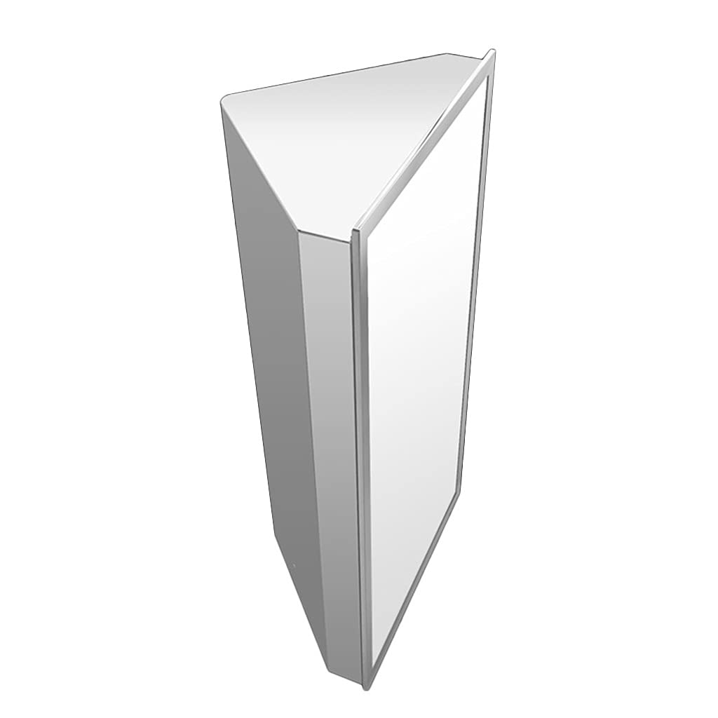 DSDD Medicine Cabinets with Mirror & Shelf - Wall Mounted Bathroom Storage Cabinet, Corner Triangle Cabinet for Right-Angle Spaces | Perfect for Small Bathrooms, Vanity Organization & Space-Saving Storage Solutions
