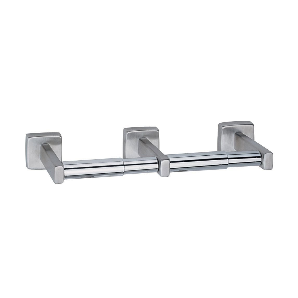 Bobrick B-686 Surface-Mounted Toilet Tissue Dispenser - Commercial Bathroom Paper Holder for Offices, Restaurants & Public Restrooms - Durable Stainless Steel Design