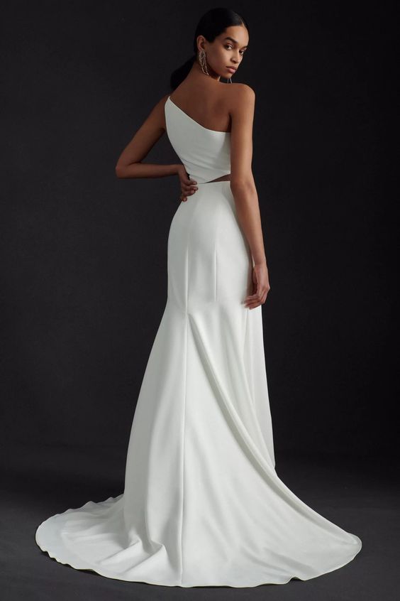 Jenny Yoo Blanca Wedding Gown - Elegant A-Line Bridal Dress with Lace Details | Perfect for Beach, Church & Formal Weddings