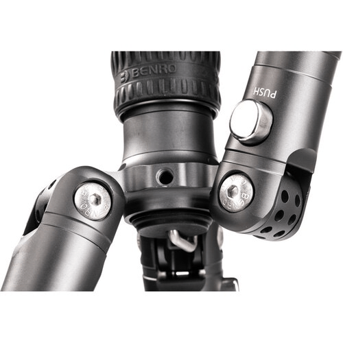 Benro BAT Carbon Fiber Travel Tripod & Monopod with VX25 Ball Head - 4-Section Twist Lock Legs, Compact & Lightweight for Photography - Perfect for Hiking, Travel & Outdoor Adventures