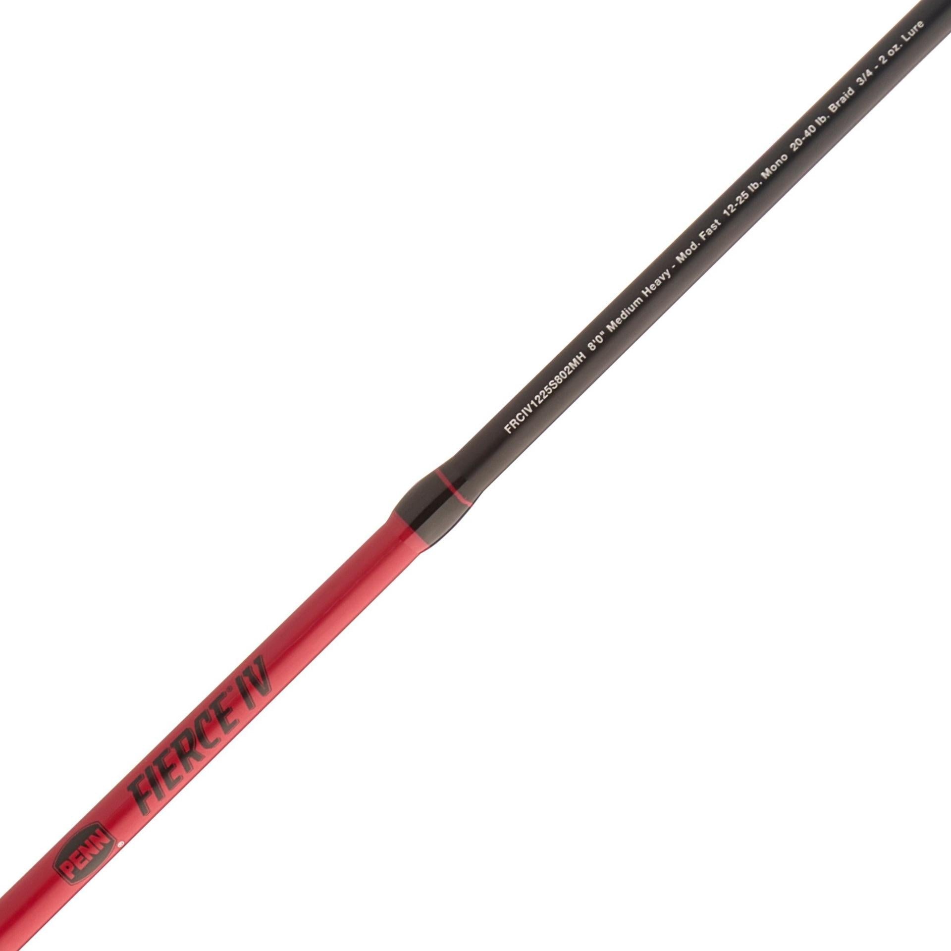 Fierce® IV Spinning Rod and Reel Combo - Premium Fishing Gear for Saltwater and Freshwater Anglers | Perfect for Bass, Trout, and Offshore Fishing Adventures