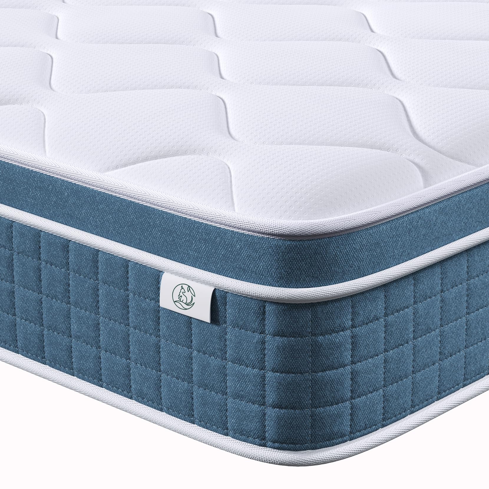 8 Inch Hybrid Twin Mattress in a Box - Memory Foam & Pocket Spring for Pressure Relief - Breathable Medium Firm Single Bed Mattress (75