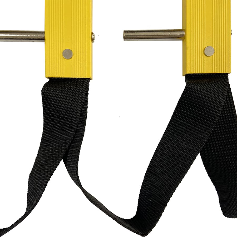 25 ft Fire Escape Rope Ladder for 3-Story Homes - Portable, Foldable & Compact Emergency Ladder with Mounting Anchors | Reusable Fire Rescue Ladder for Bedroom Window Safety | Perfect for Home Fire Emergency Evacuation