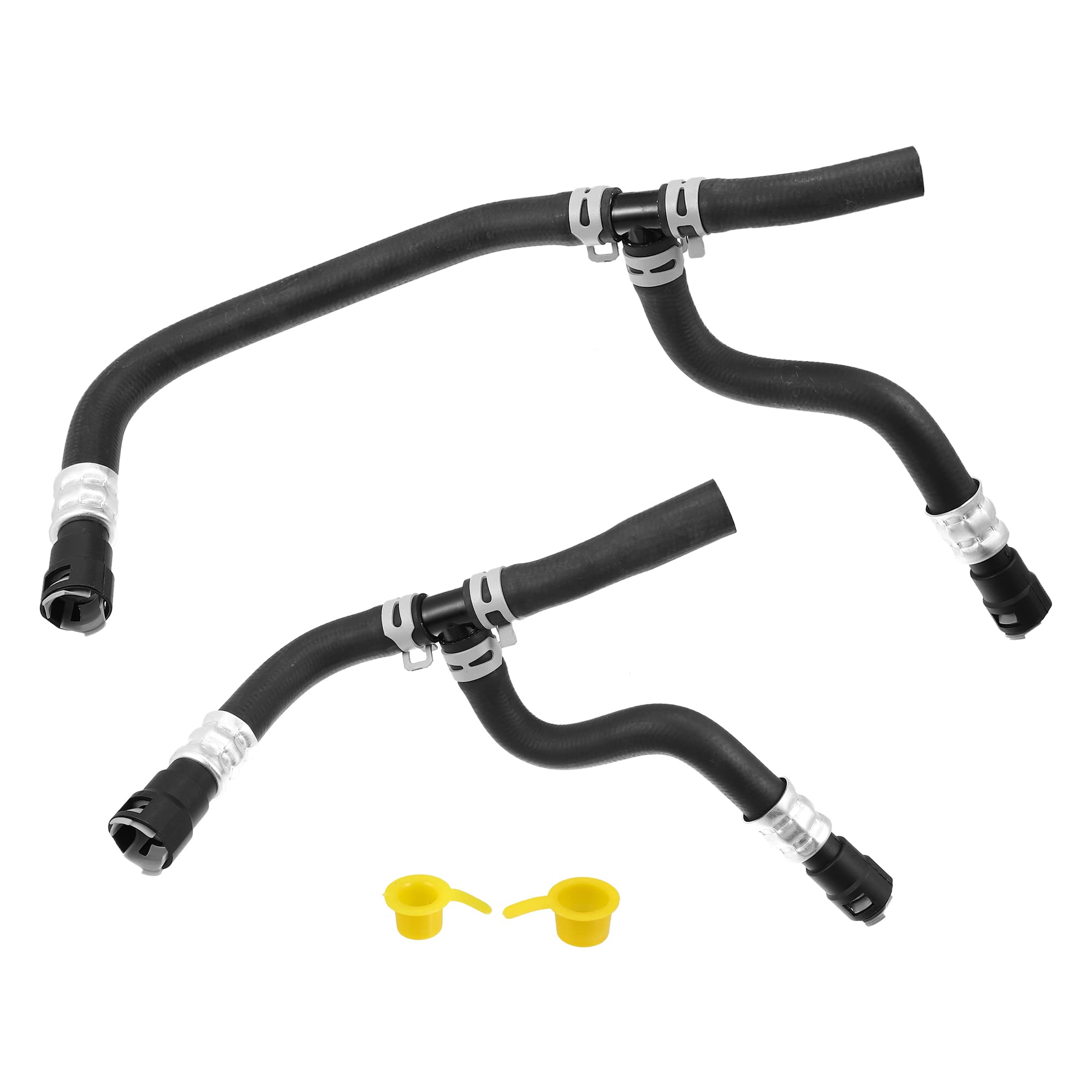 X AUTOHAUX 1 Set HVAC Heater Supply & Return Hose Compatible with Buick Enclave/Chevrolet Traverse/GMC Acadia/Saturn Outlook 2007-2017 - Engine Heater Inlet & Outlet Hose (Part# 20765678, 25862088) - Perfect for Cooling System Maintenance & Repair
