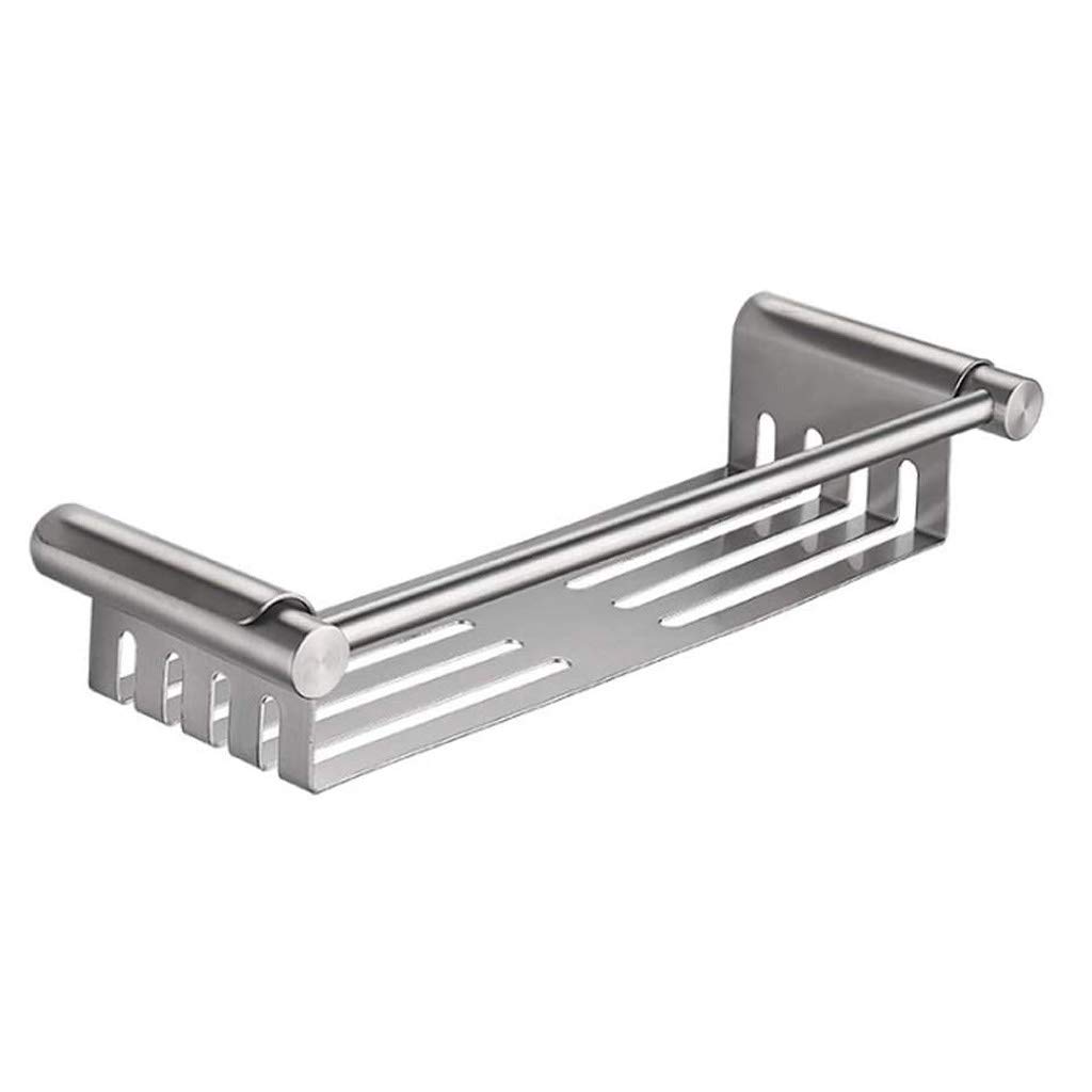 Stainless Steel Bathroom Organizer Wall Mounted - Removable & Washable Shower Shelf for Toiletries Storage | Perfect for Kitchen, Bathroom & Shower Organization