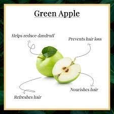 Khadi Rishikesh Ayurvedic Green Apple Shampoo & Conditioner - Dandruff Control for Long, Strong & Shiny Hair - Scalp Purification & Nourishment - Promotes Hair Growth - 210ml Paraben-Free for Women & Men - Includes Free Bath Loofah - Perfect for Daily Hair Care & Scalp Health