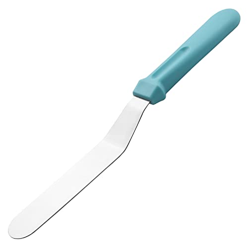 Hegebeck 6 Inch Stainless Steel Bent Icing Spatula - Professional Cake Decorating Tool with Comfortable PP Handle for Frosting Cookies, Cakes, Cupcakes | Perfect for Home Baking, Pastry Chefs & Cake Decorating Enthusiasts
