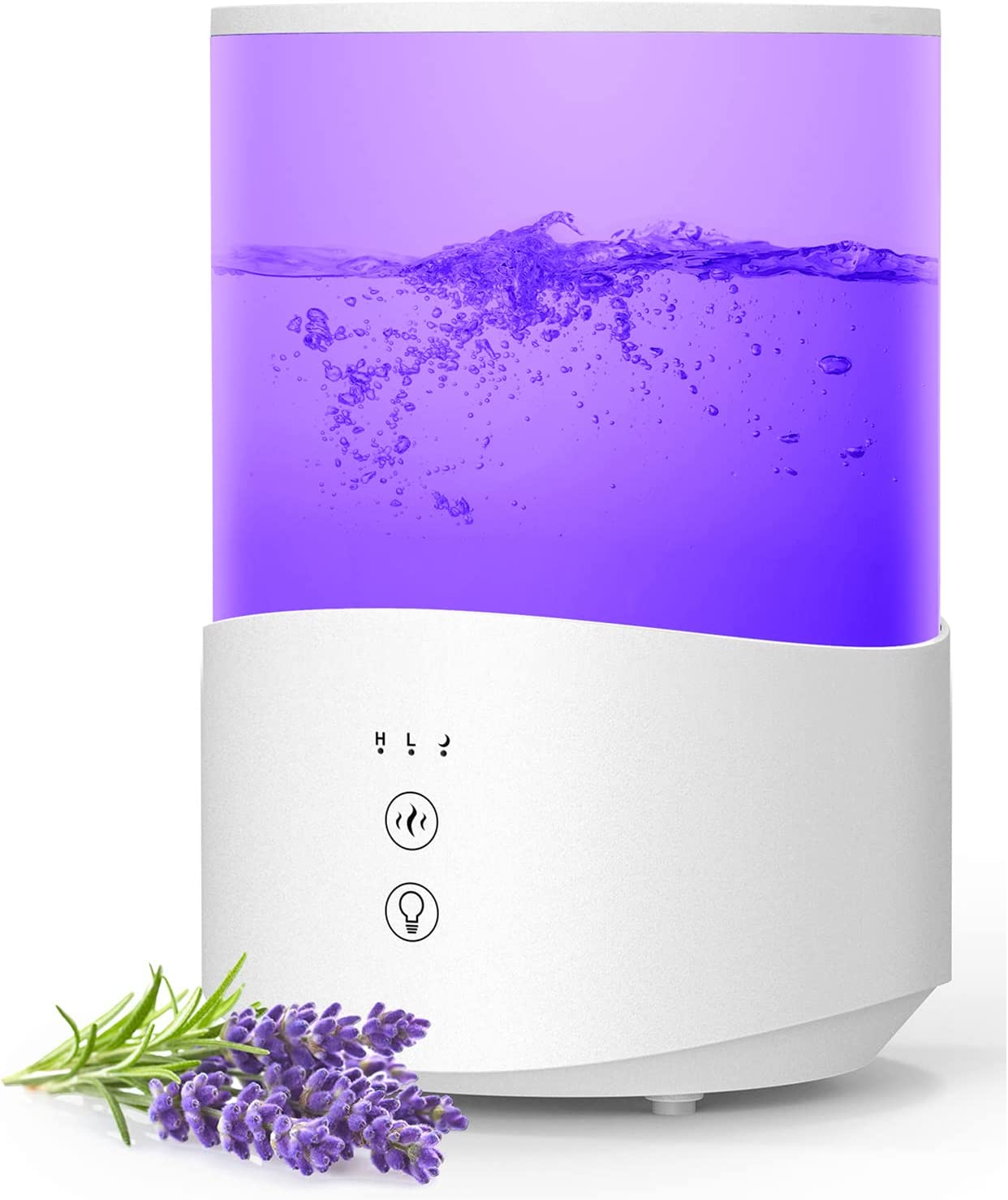 MPOW Humidifiers for Bedroom - Quiet Ultrasonic Cool Mist Humidifier with 7 Color Changing Night Lights, Large Water Tank - Perfect for Baby Nursery, Office & Dry Skin Relief
