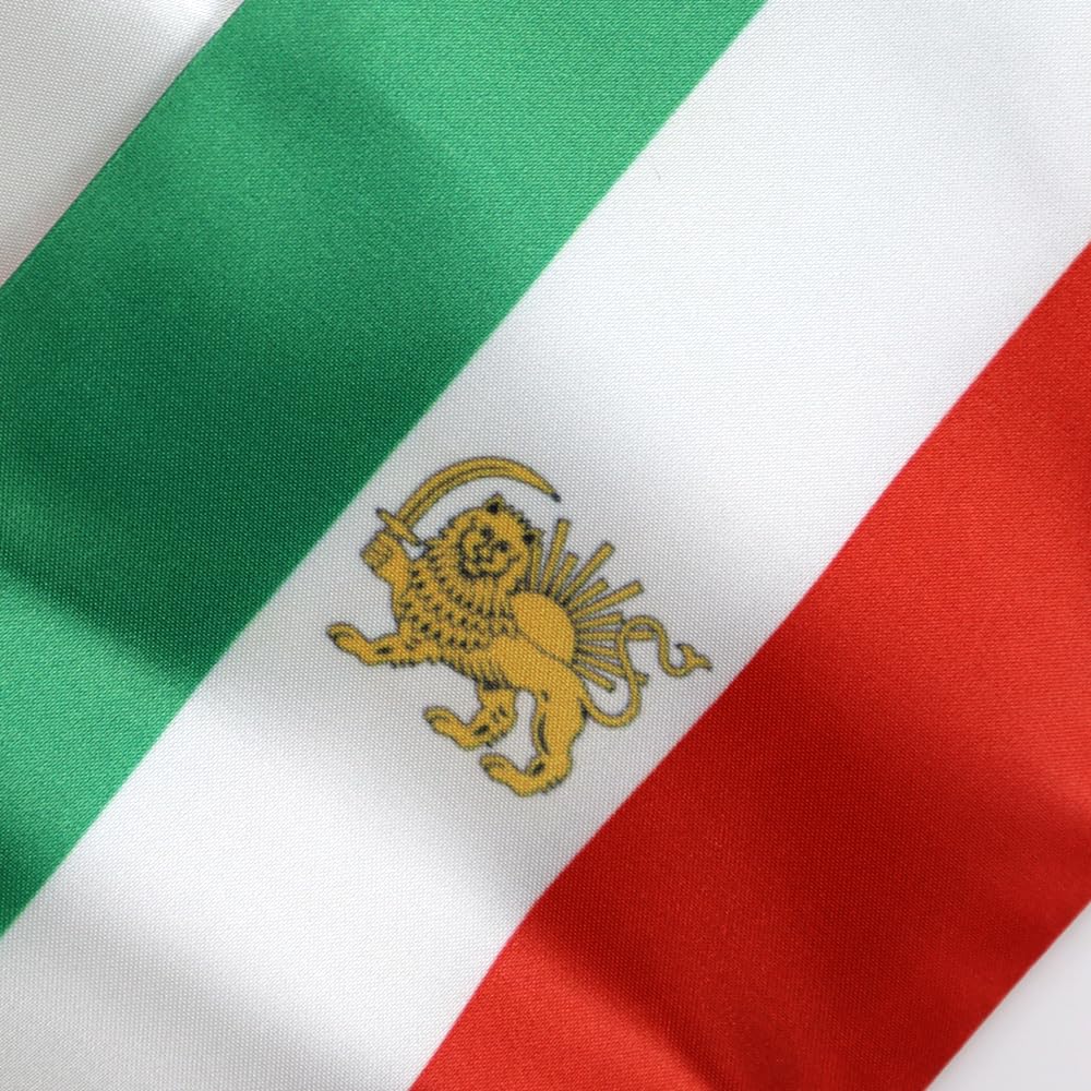 Iranian Flag Graduation Stole - 180x13cm Double Sided Sash for International Students - Perfect for Study Abroad Graduation Ceremonies, Cultural Events & Gift Giving
