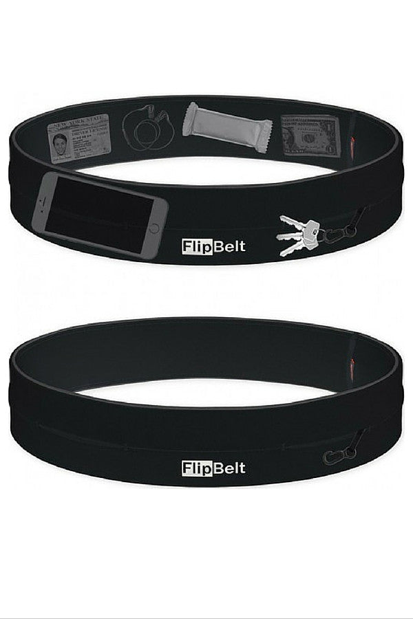 Flip Belt Zipper Running Belt - Adjustable Waist Pack for Phone, Keys & Essentials - Hands-Free Fitness Accessory for Jogging, Hiking & Workouts