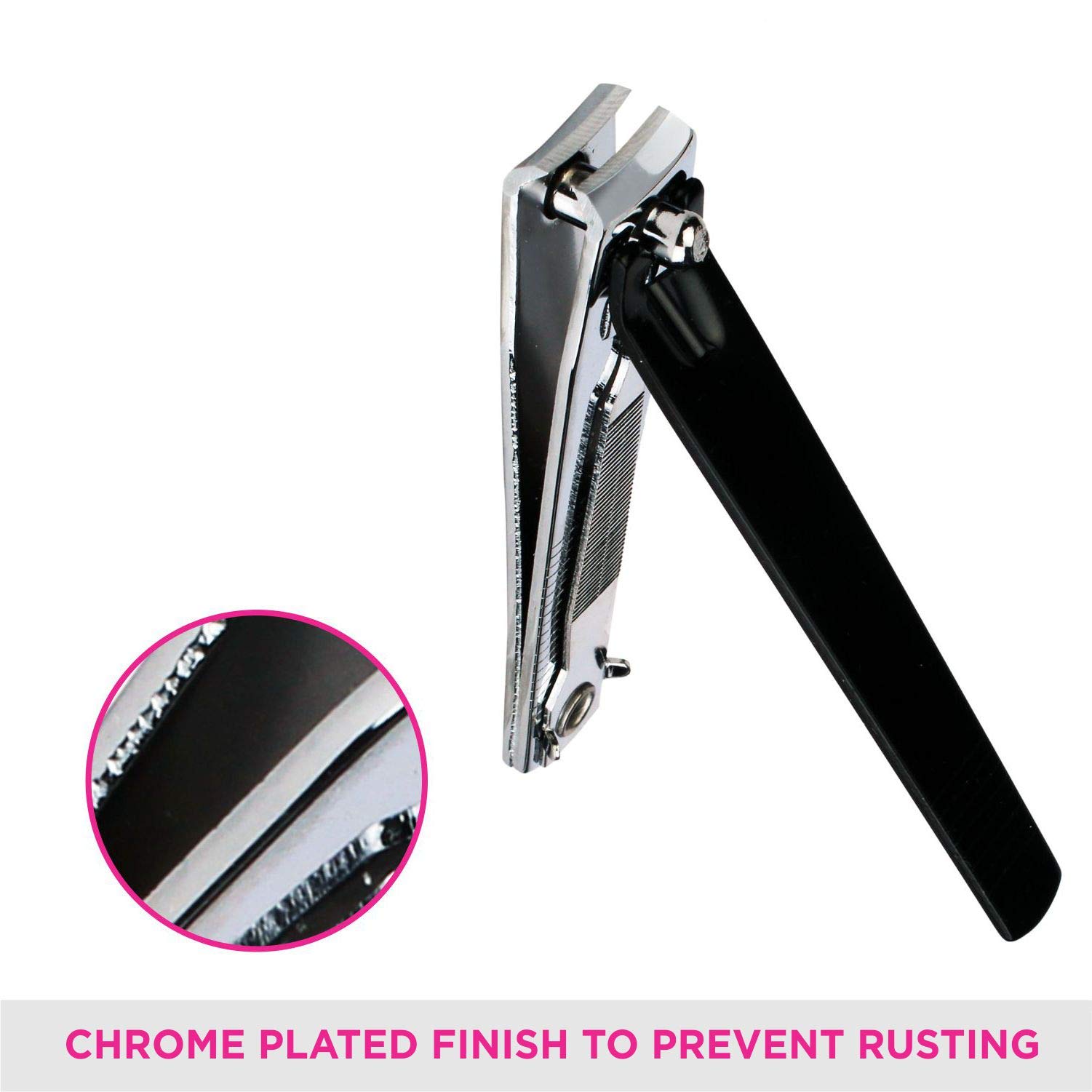 Premium Vega Large Nail Clipper & Nail Brush Set (2-Piece) - Professional Manicure & Pedicure Tools for Home Salon, Travel, and Grooming Essentials