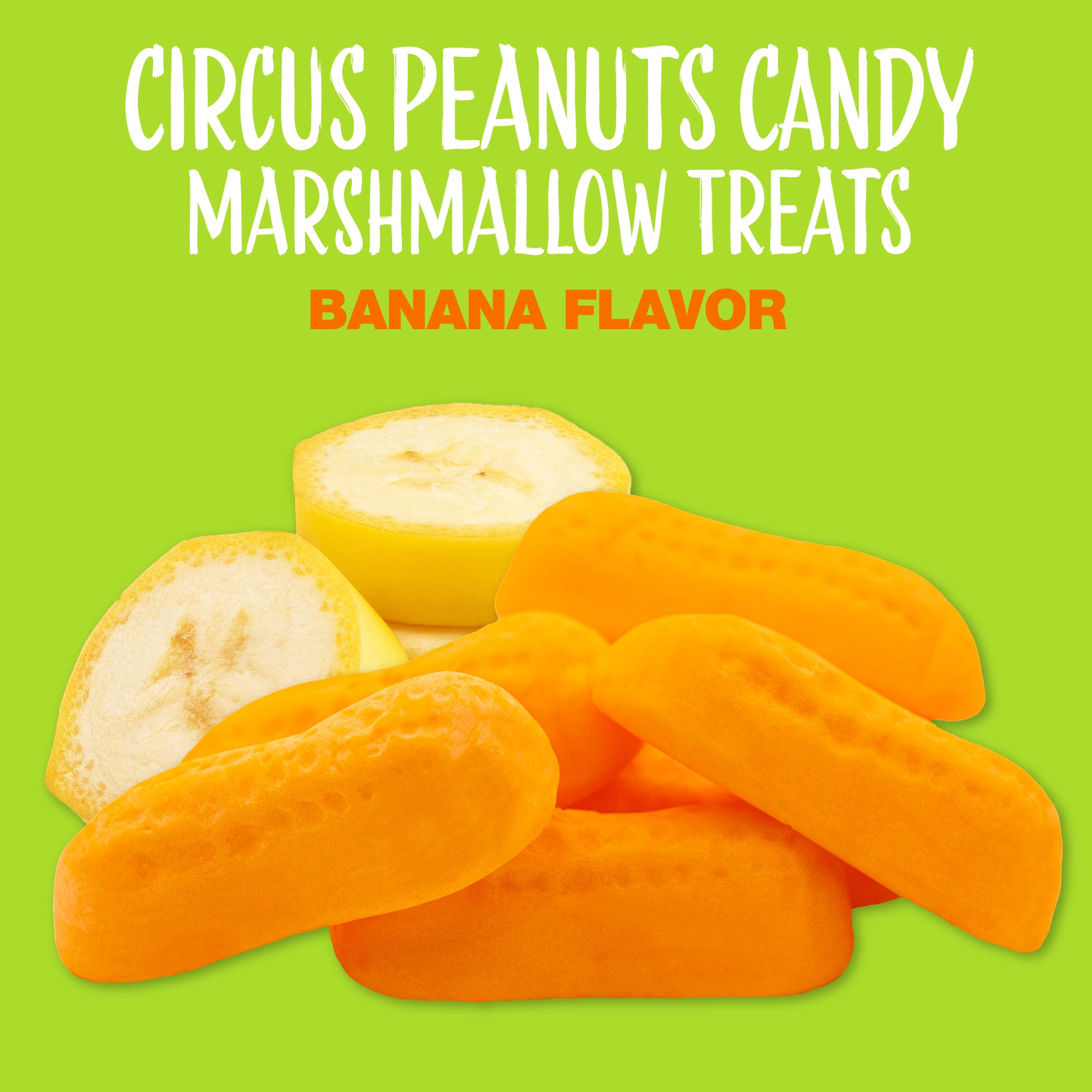 Classic Circus Peanuts Marshmallow Candy - 2-Pound Bulk Bag for Parties, Movie Nights & Nostalgic Snacking