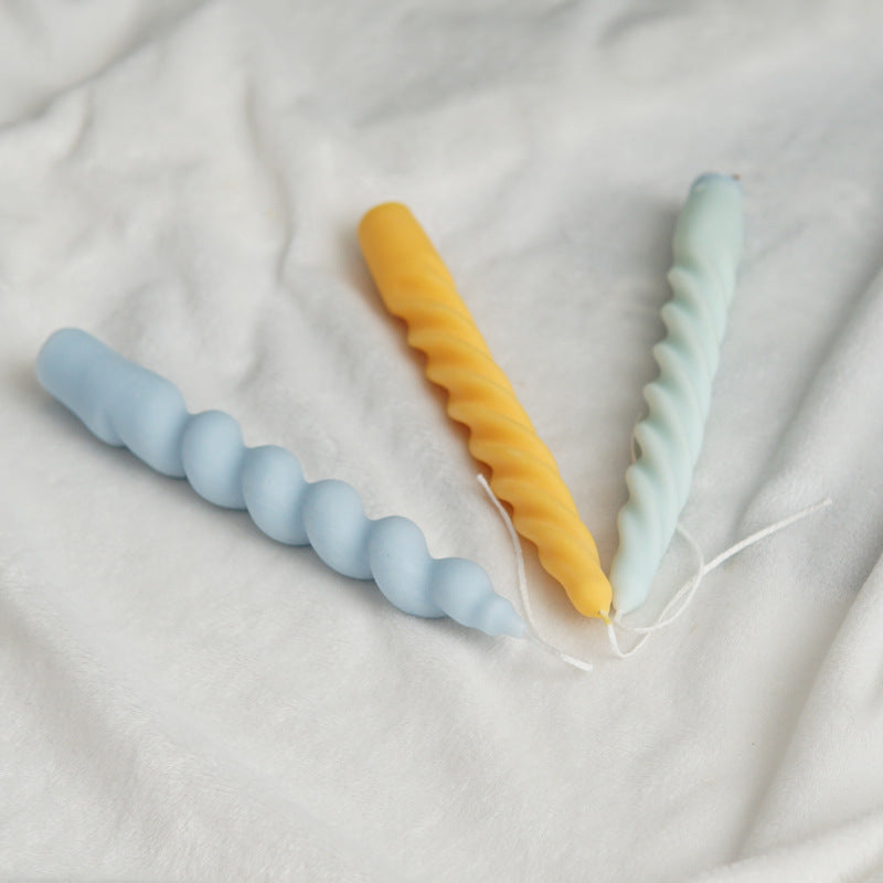 Spiral-Shaped Silicone Candle Mold for DIY Candles - Perfect for Home Decor, Wedding Favors & Holiday Crafts