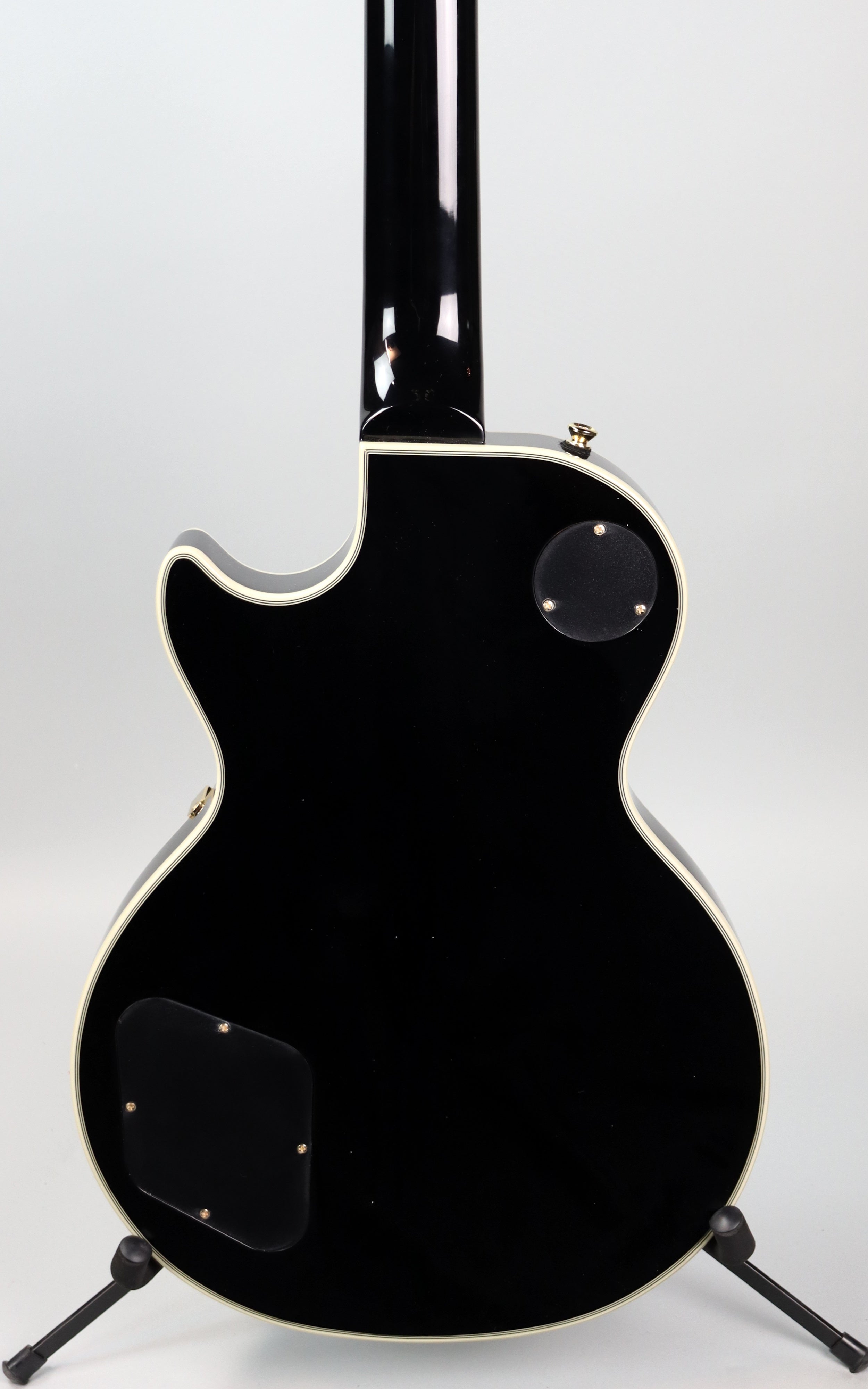 Epiphone Les Paul Custom Ebony Electric Guitar - Professional Grade with Ebony Finish for Rock, Blues & Studio Recording