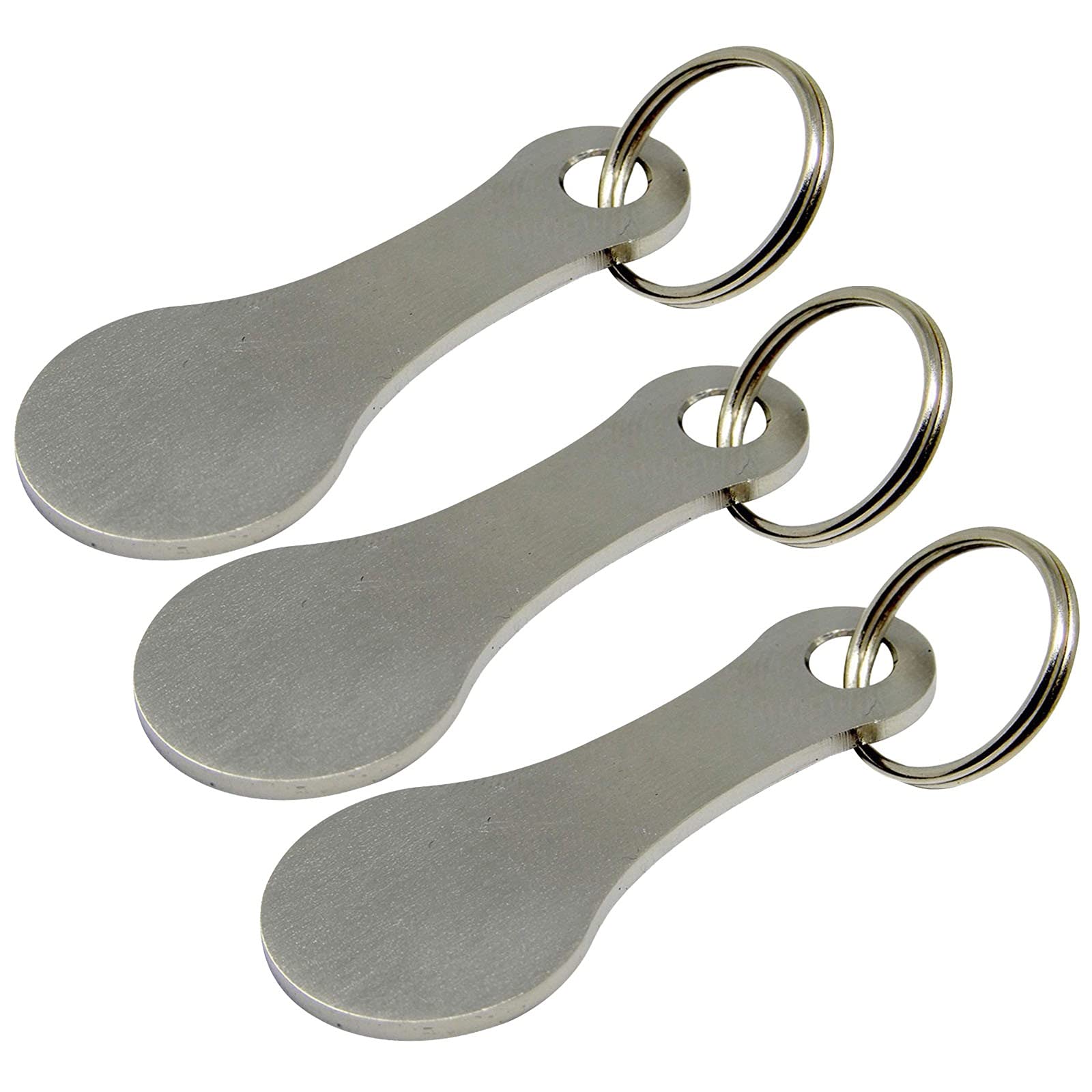 Detachable Metal Key Ring for Shopping Trolleys & Keys - Durable & Convenient