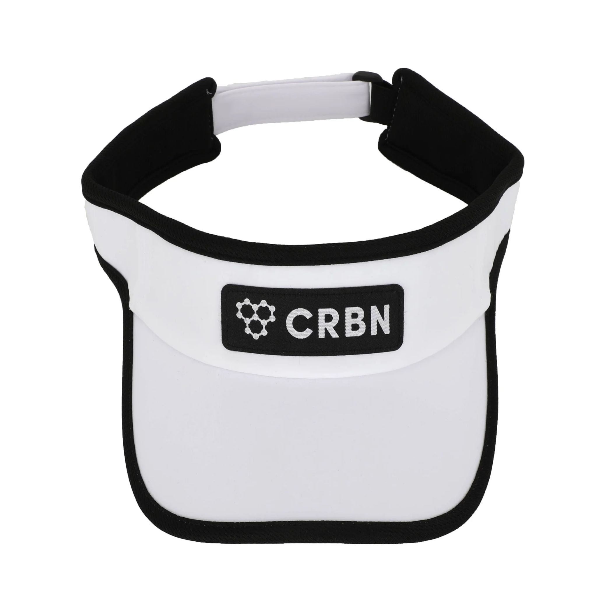 CRBN Performance Visor - White Golf Sun Visor Hat for UV Protection & Comfort - Perfect for Golf, Running, Hiking & Outdoor Sports