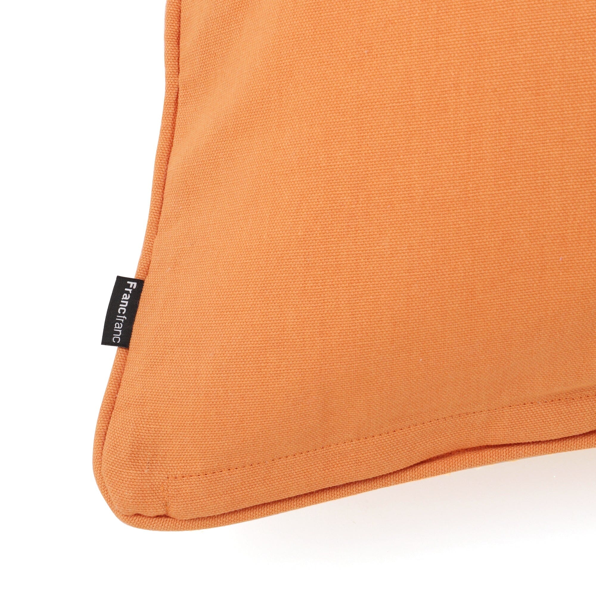 Chenille Weave Cushion Cover 18x18 Inches - Soft Decorative Pillow Case for Sofa, Bed, Chair - Orange Home Decor Accent for Living Room, Bedroom, Dorm