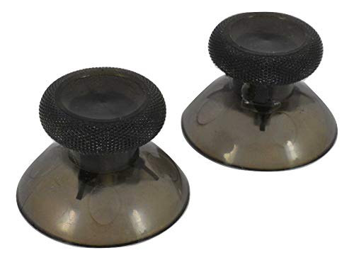 Xbox One Controller Analog Stick Thumb Grips - Clear Black Rubber Joystick Caps for Enhanced Grip & Comfort | Perfect for Gaming, Esports & Long Play Sessions