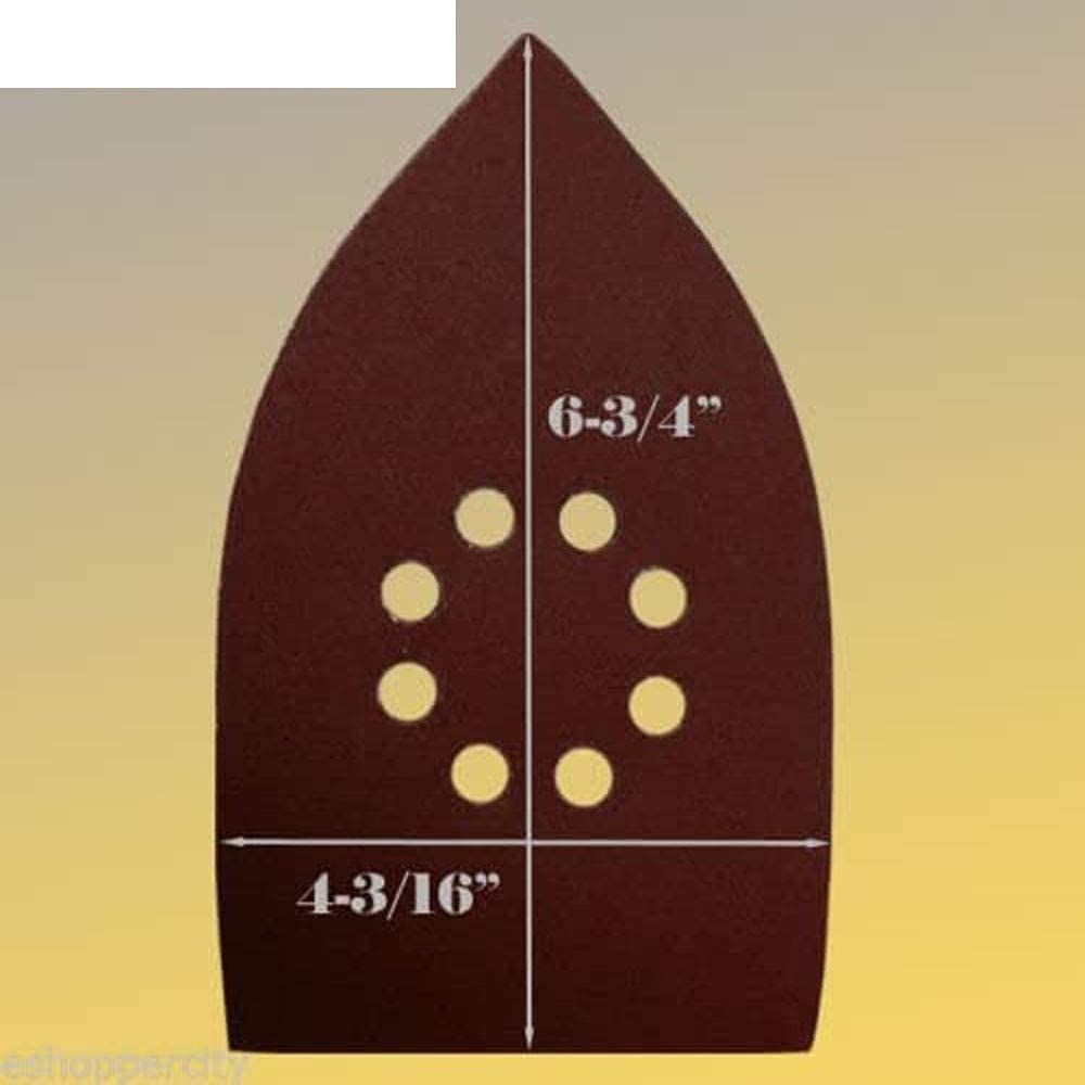30-Piece Large Mouse Detail Sander Sandpaper - 120 Grit Hook & Loop Sanding Sheets for Black & Decker Mega Mouse, Sandstorm & Cyclone - Perfect for Woodworking, Furniture Refinishing & DIY Projects