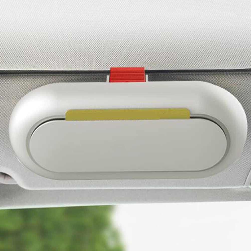 Universal Car Visor Sunglasses Holder - Storage for Glasses & Cards for Driving