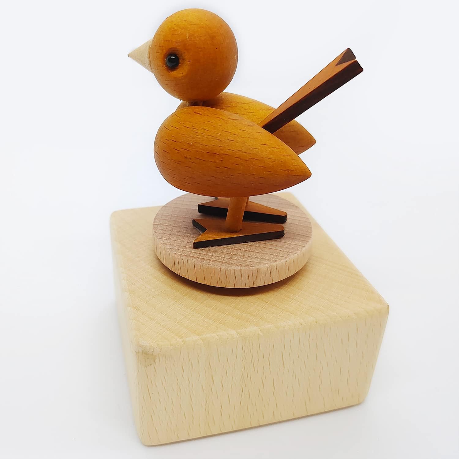 Mini Wooden Bird Music Box - Handcrafted Animal Mechanical Music Box for Kids & Adults - Perfect Gift for Friends, Birthday, Anniversary - Ideal for Bedroom Decor, Relaxation & Special Moments