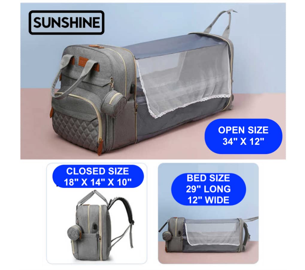 Premium All-In-One Backpack Diaper Bag with Changing Pad - USB Charging Port & 13 Pockets (3 Insulated) for Parents - Perfect for Travel, Daycare & On-The-Go Baby Essentials