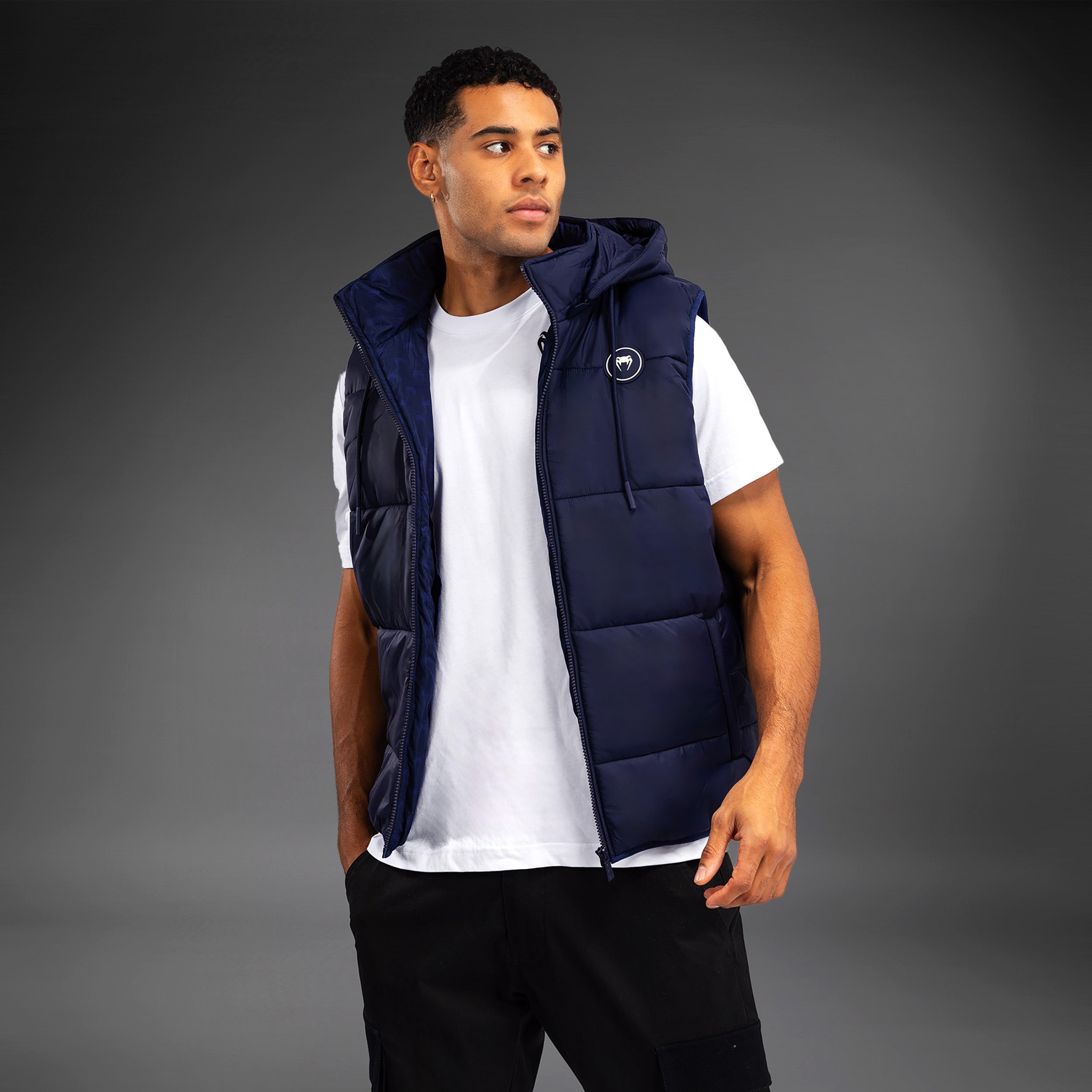 Venum Urban Guard Down Vest for Men - Lightweight Winter Jacket, Night Blue - Perfect for Outdoor Activities, Travel & Casual Wear