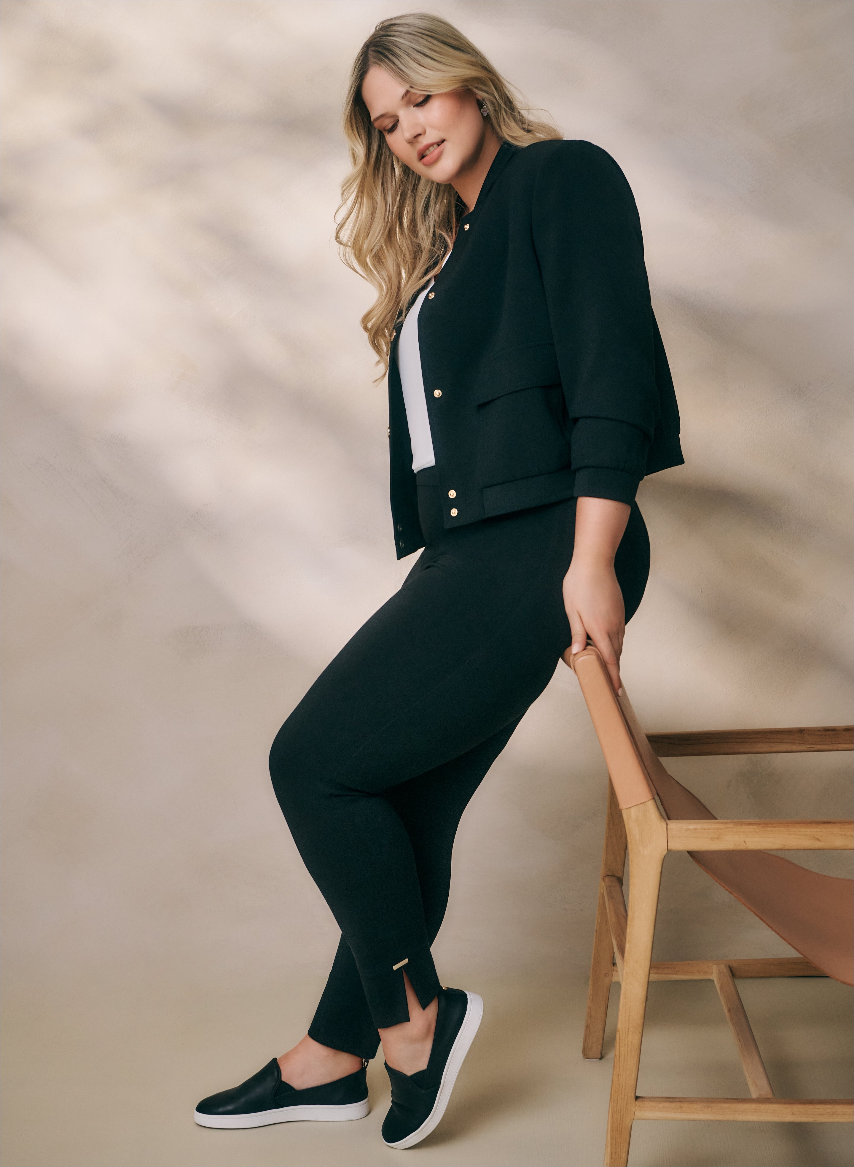 Chloe High-Waisted Leggings for Women - Plus Size Yoga Pants with Pockets - Perfect for Workout, Running & Casual Wear
