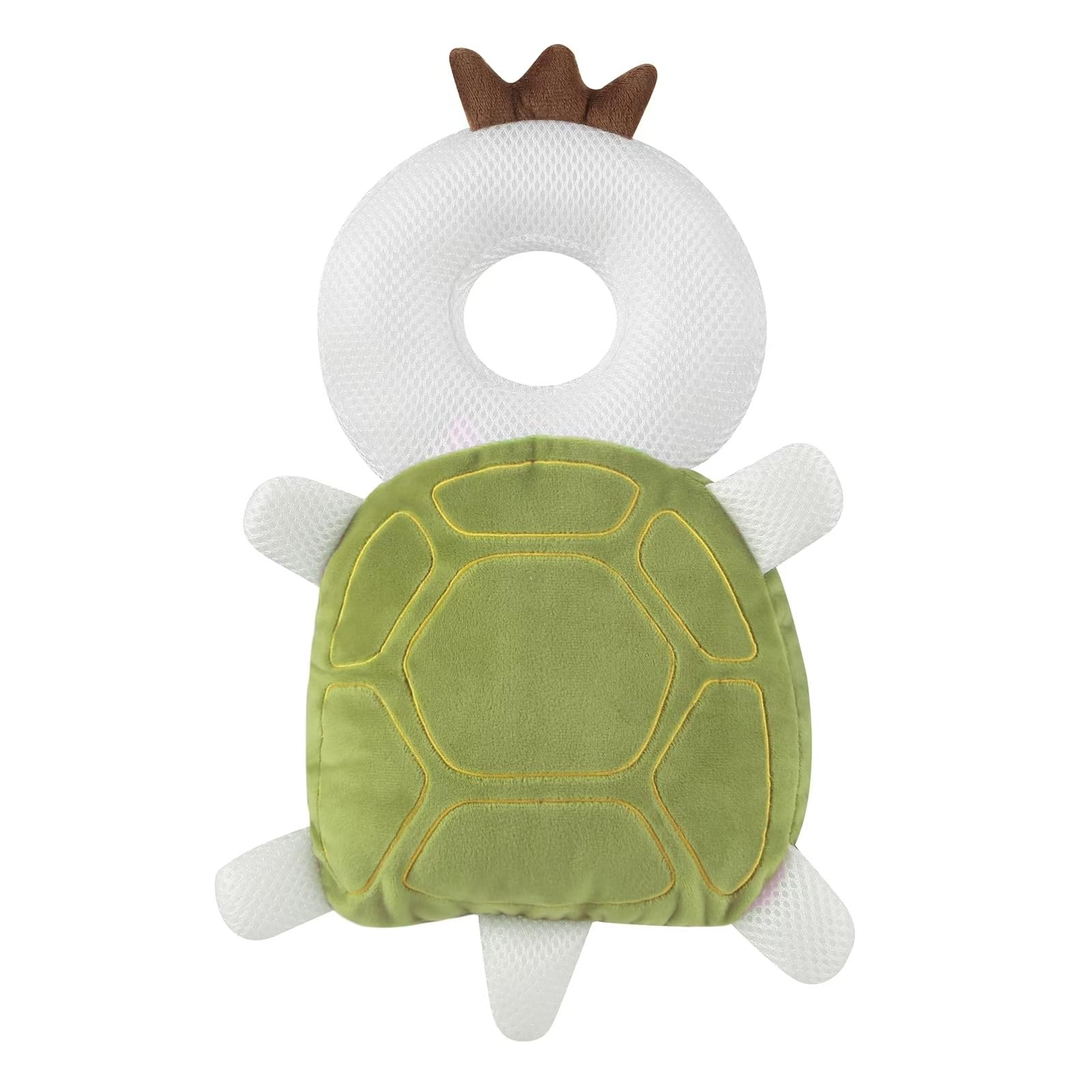 PandaEar Baby Head Protection Backpack - Adjustable Toddler Safety Backpack with Head Protector for Crawling & Walking - Fall Protection Gear for Infants (Green) - Perfect for Learning to Walk, Playtime & Outdoor Adventures