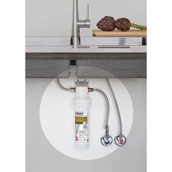 Puretec Puremix X7 R 1 Micron Replacement Water Filter Cartridge - Compatible with Under Sink & Countertop Filtration Systems - Clean Drinking Water for Home & Office Use