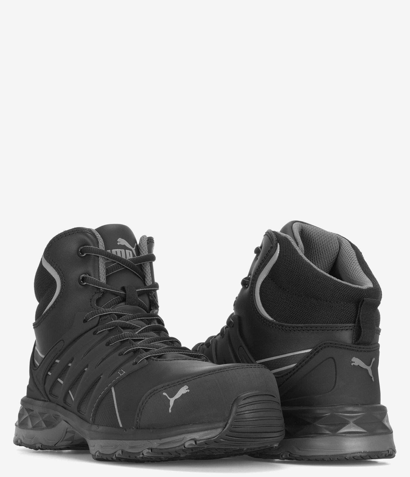 PUMA Safety Velocity 2.0 Composite Toe ESD Mid Work Boots for Men - Lightweight & Comfortable Steel Toe Shoes for Construction, Warehouse & Industrial Work