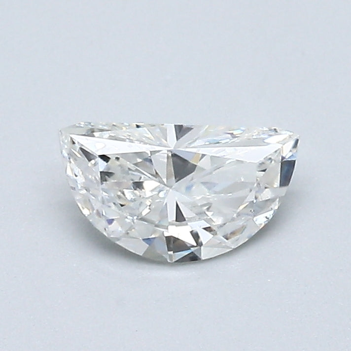 0.48 Carat D Color VS2 Clarity Half Moon Diamond Earrings for Women - Perfect for Weddings, Anniversaries & Special Occasions