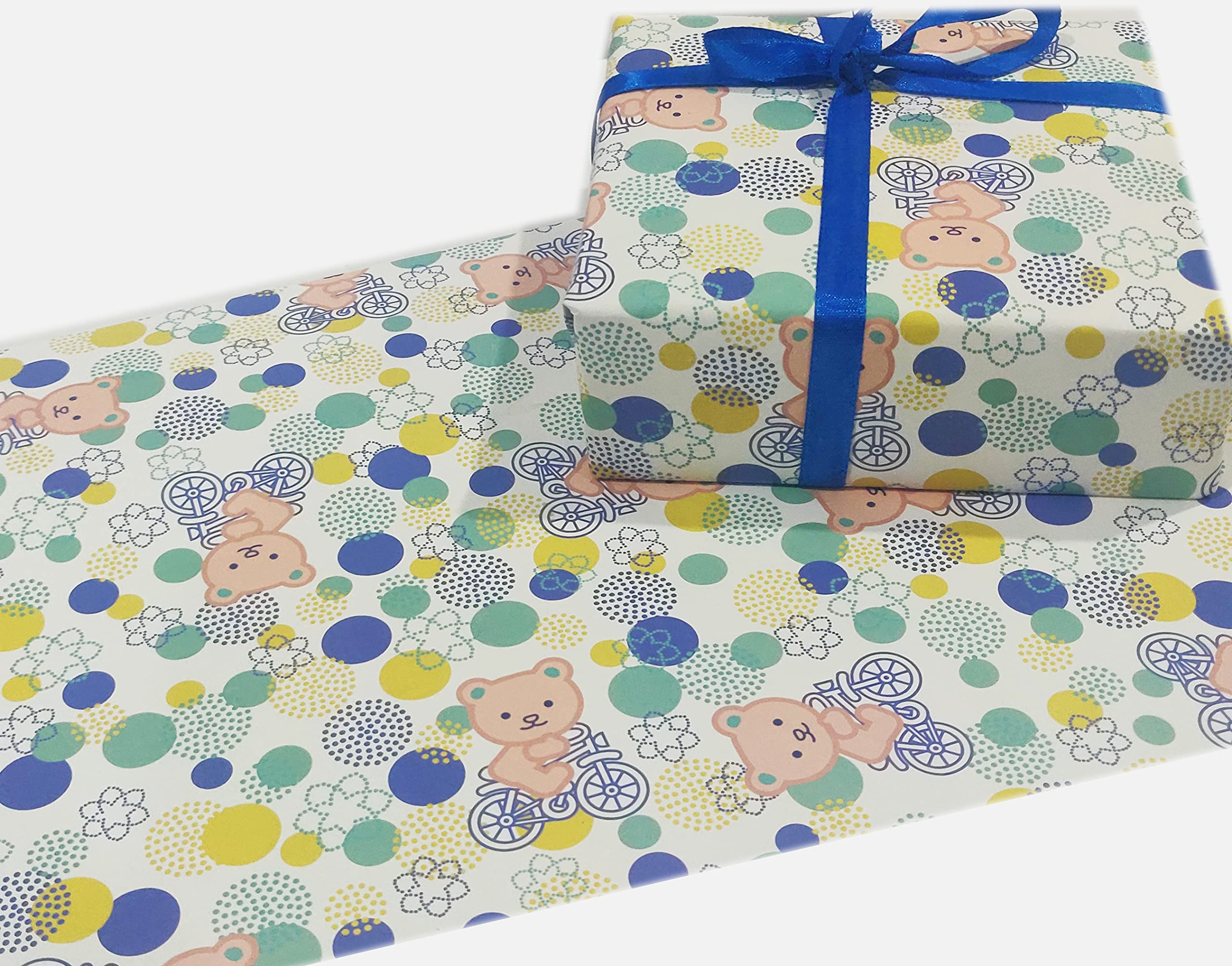 Premium Gift Wrapping Paper Set - 16 Sheets 12x18 Inches, Assorted Patterns with Ribbons for Birthday, Christmas, Wedding Presents - Elegant Present Wrapping for All Occasions