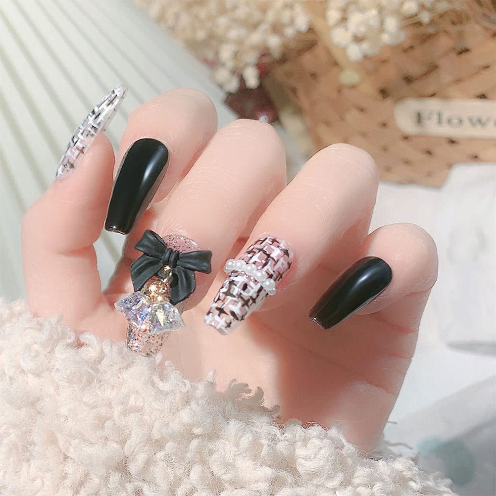 EXCLUZO 6Pcs 3D Nail Art Charms - Nail Decorations & Accessories for DIY Manicure, Nail Salon, Party & Wedding Nail Art Designs