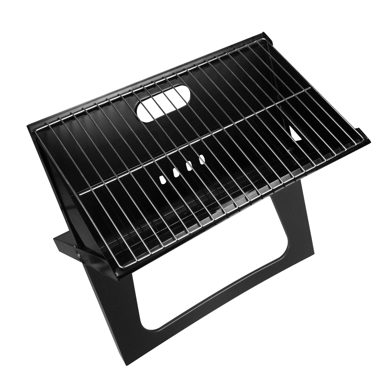 Foldable Portable Charcoal BBQ Grill - Compact Outdoor Smoker for Camping, Backpacking, Beach & Tailgating | Perfect for Garden, Patio, Picnics & Backyard Parties | Easy Transport & Quick Setup