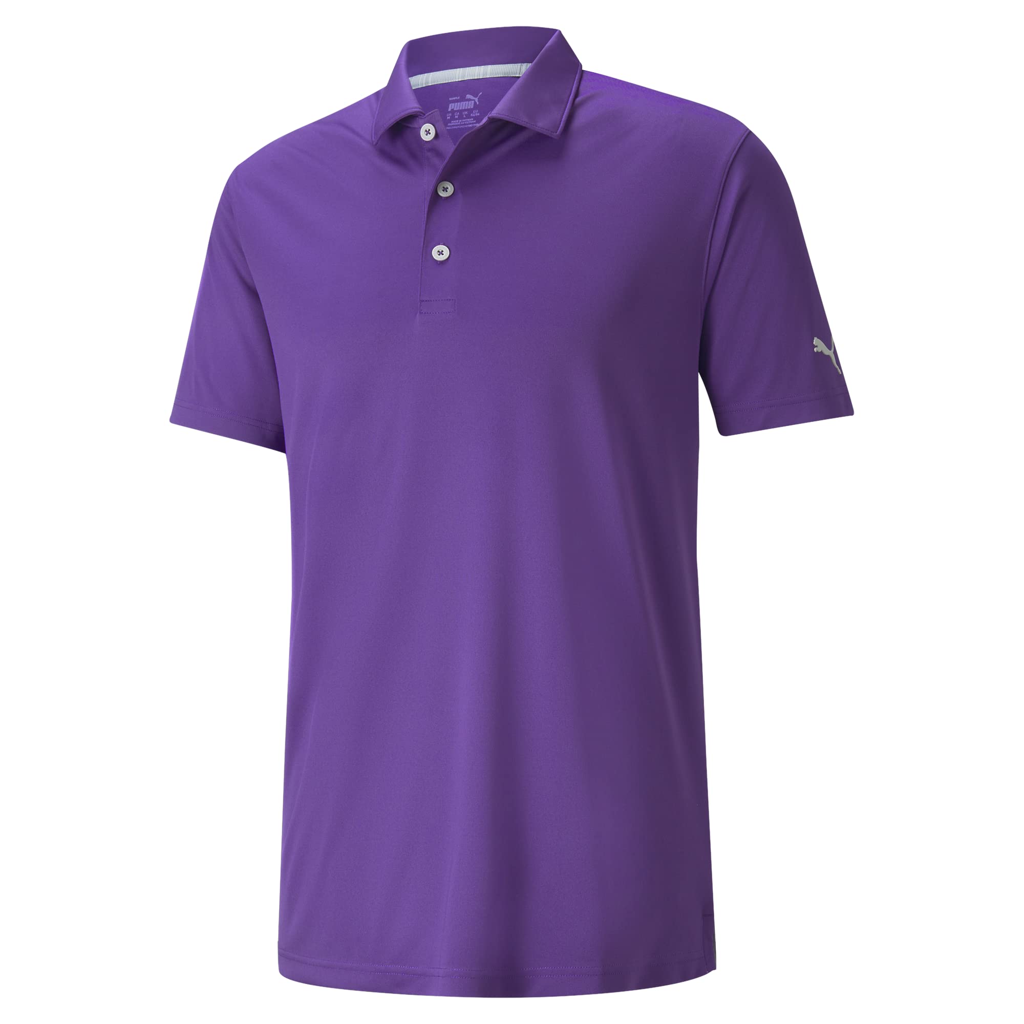 Puma Golf Men's Gamer Polo Shirt - Moisture Wicking, UV Protection, Comfort Fit - Tillandsia Purple, XL - Perfect for Golf Course, Casual Wear & Outdoor Activities