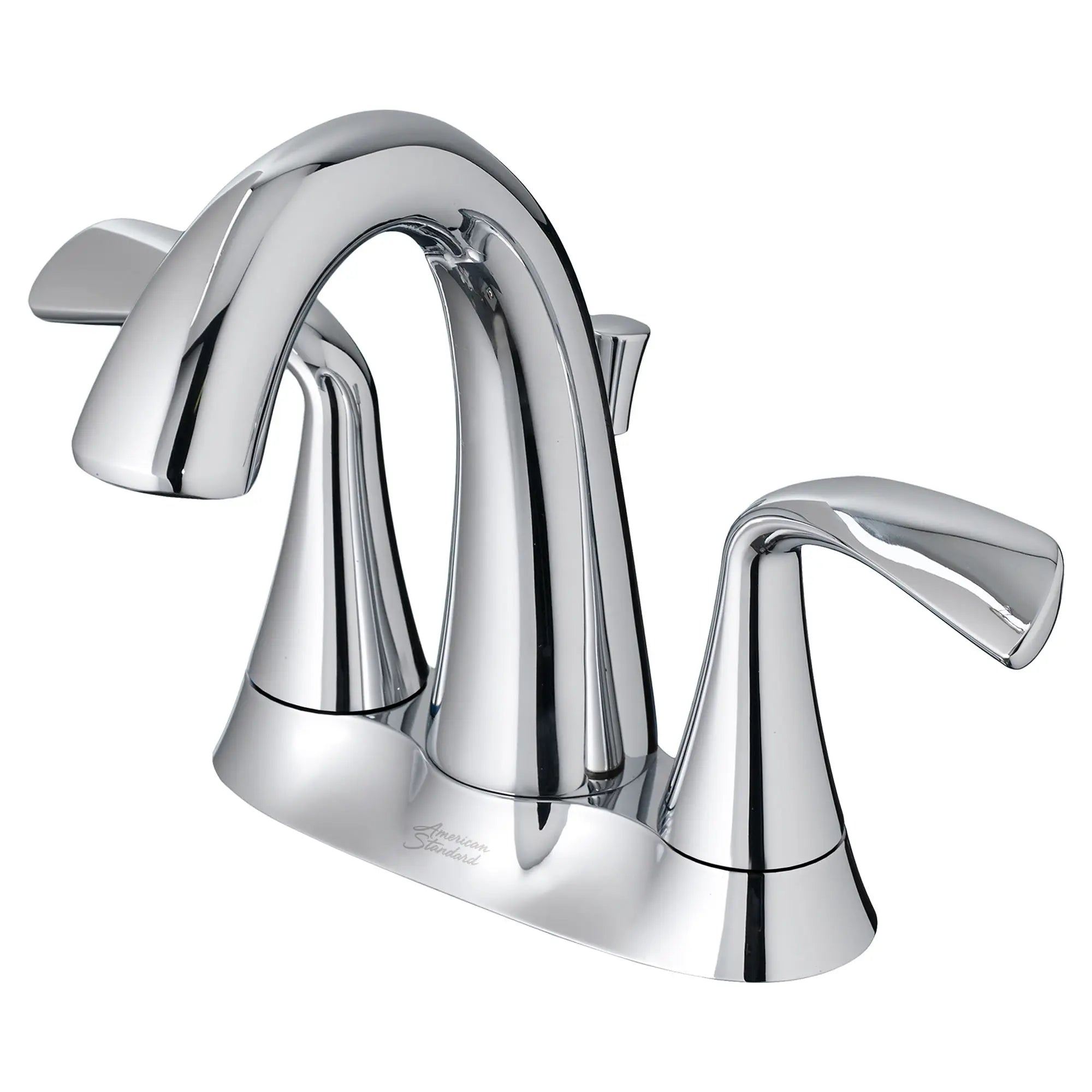 Fluent® 4 Inch Centerset 2 Handle Bathroom Faucet - 1.2 GPM/4.5 LPM Water Saving - Lever Handles - Perfect for Small Bathrooms & Powder Rooms