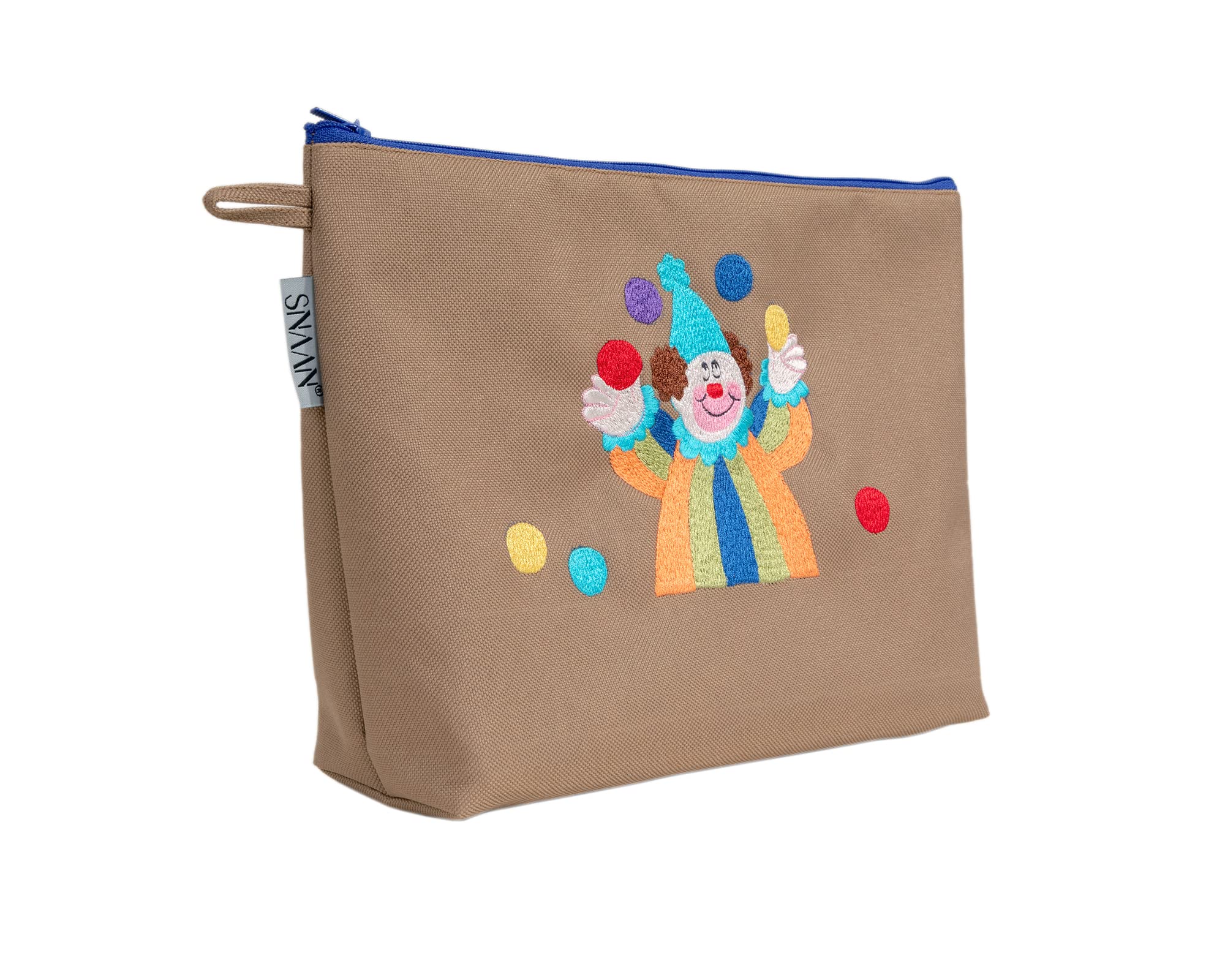 Waterproof Matte Vanity Bag for Women - Large Capacity Travel Makeup Organizer | Durable Cosmetic & Toiletry Pouch | Perfect for Vacation, Gym & Daily Use - Clown Design